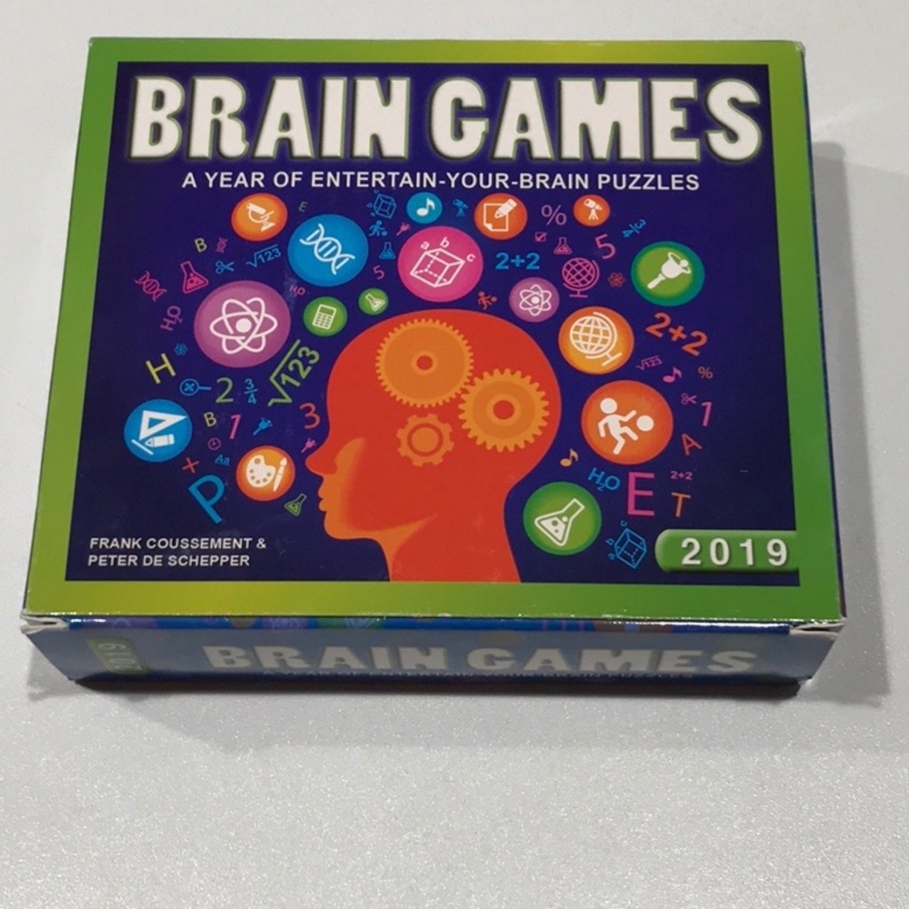 🌱NEW Brain Games/ Puzzles Calendar 2019